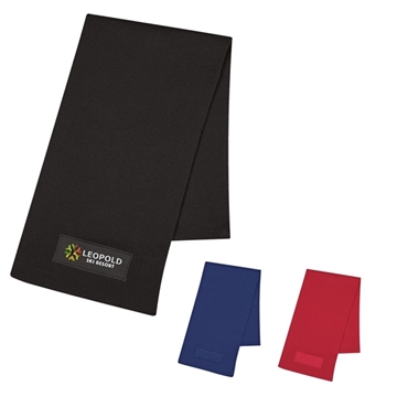 Knit Scarf With Patch