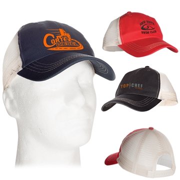 6 Panel Comfy Trucker Cap With Mesh