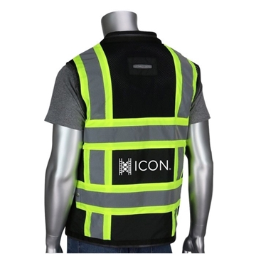 Black TT 11 Pocket Tech-Ready Mesh Surveyors Vest