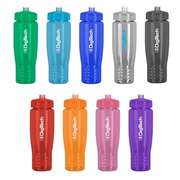 SAHARA 28 oz Eco-Polyclear™ Sports Bottle with Push/Pull Lid